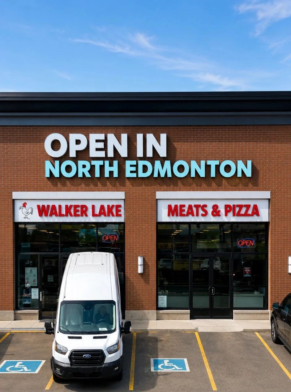 Walker Lake Meats And Pizza Schonsee Landing Edmonton meat shop north Edmonton Lake District