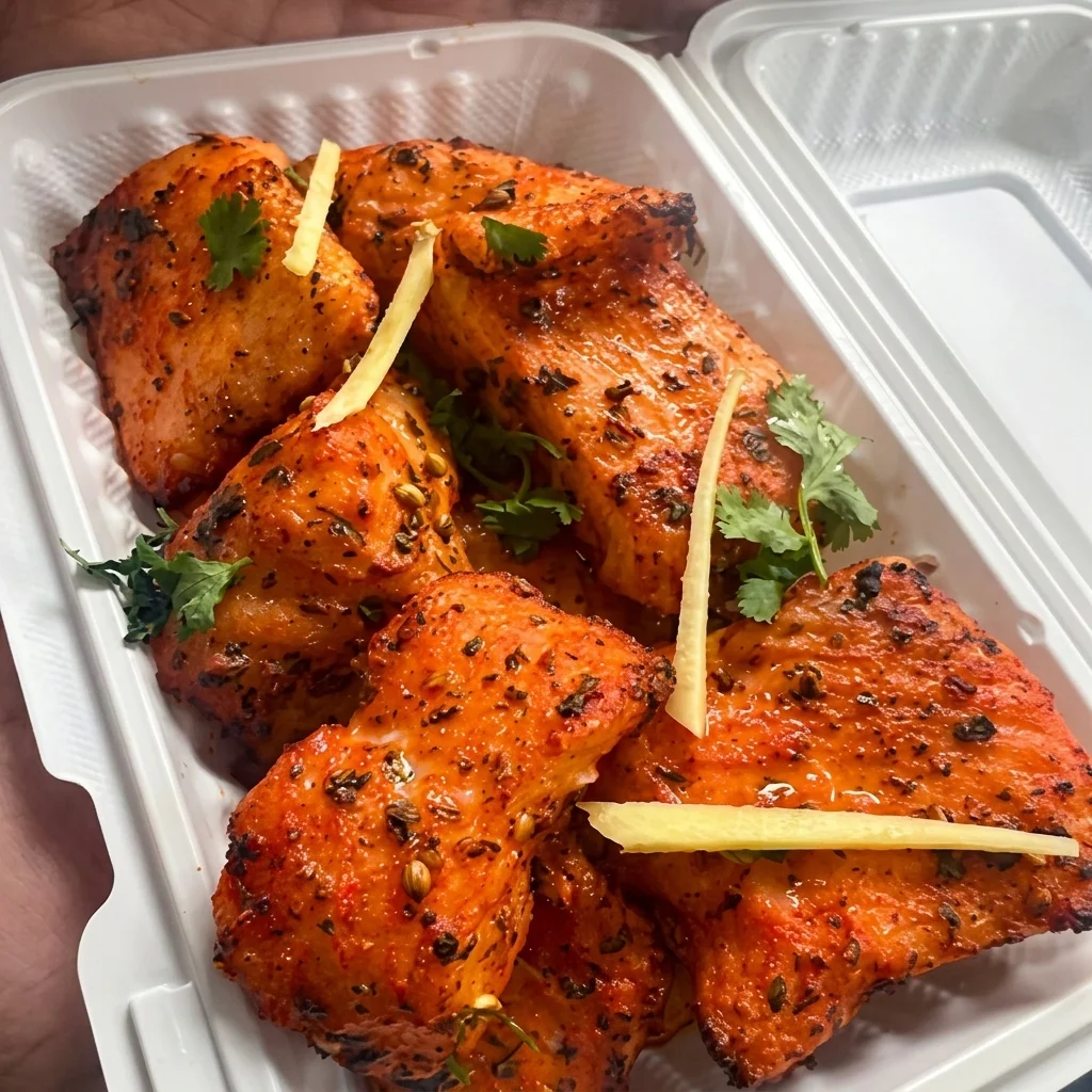 Fish pakora at Walker Lake Meats Edmonton crispy golden fried fish South Asian style
