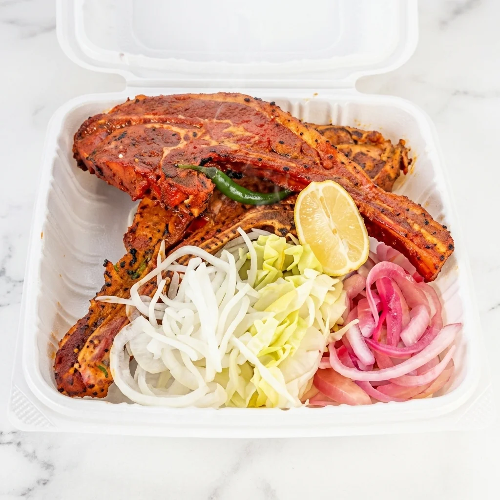 Marinated lamb chops at Walker Lake Meats Edmonton premium South Asian marinated lamb
